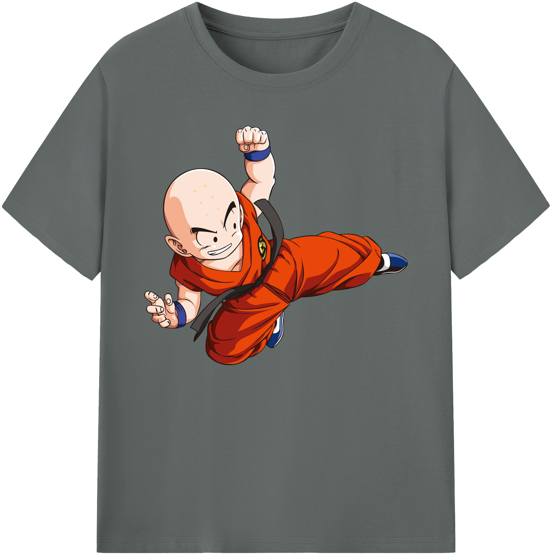 （画像用） ドラゴンボール クリリン DRAGON BALL krillin 綿100％ メンズ半袖Tシャツ｜肌触りやわらか＆通気性